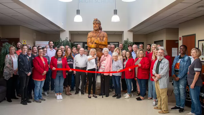 Jedidiah Bates Sculpture Unveiled at Batesville Homecoming
