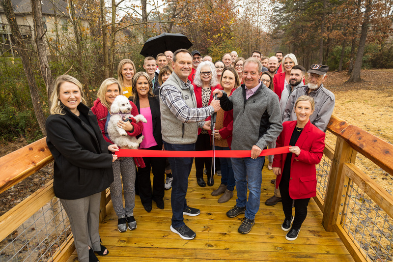 Ribbon-Cutting held for the new section of the City of Batesville's Greenway Trail