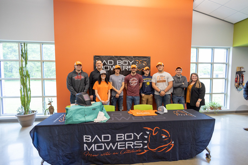 Bad Boy Celebrates Industrial Signing Day with 7 UACCB students 