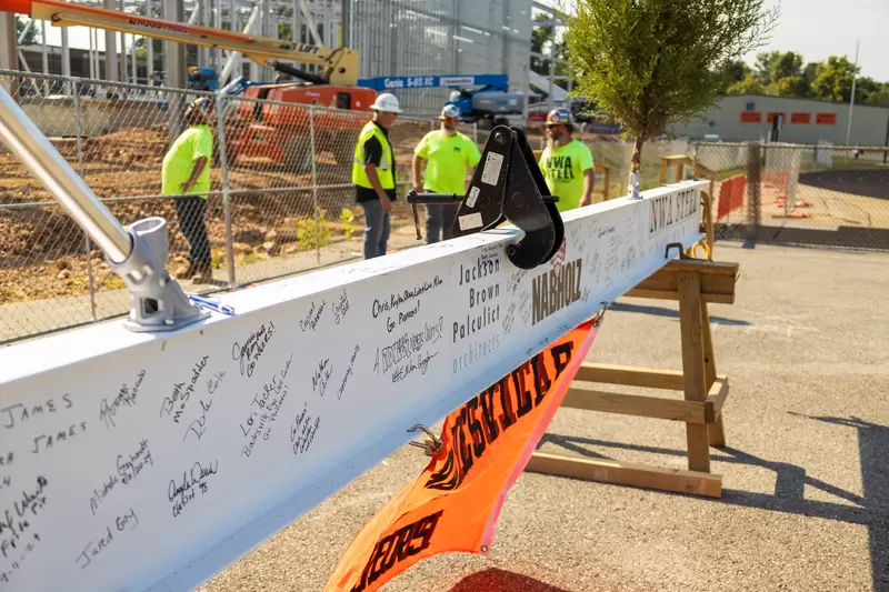Batesville School District Holds Topping Ceremony
